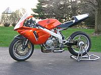 Spring 2005:  My race Hawk is reborn as a street Hawk.  